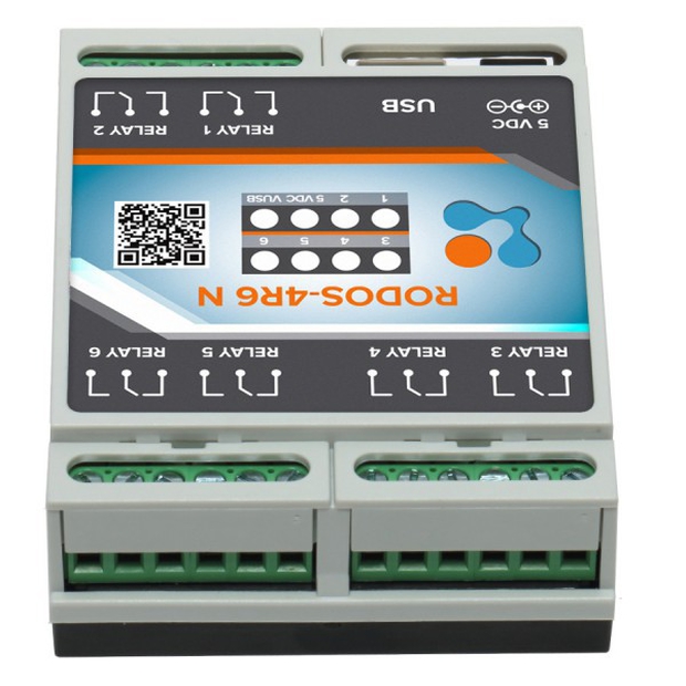 USB реле RODOS-4R6 N (на 6 каналов)