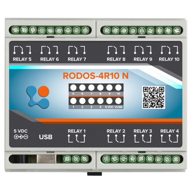 USB реле RODOS-4R10 N (на 10 каналов)