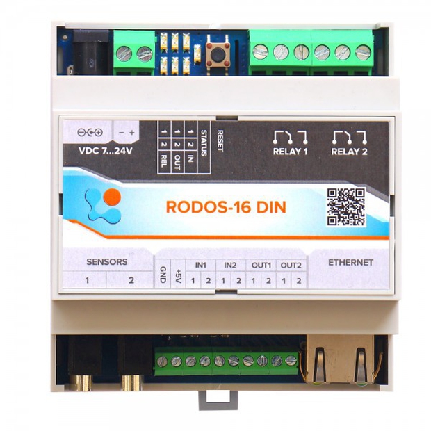 Интернет термостат/гигростат RODOS-16 DIN