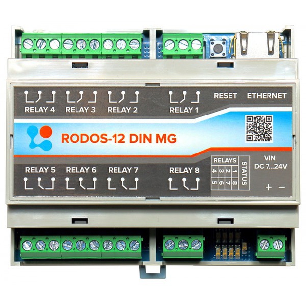 Ethernet реле на DIN рейку RODOS-12 DIN MG