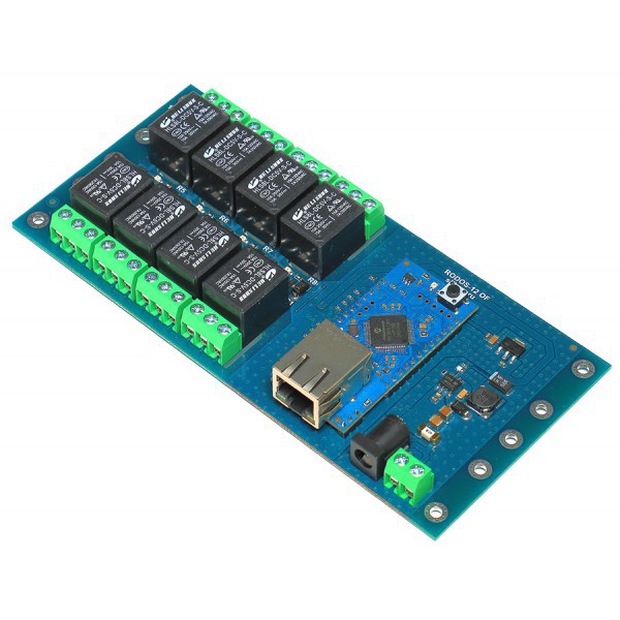 Ethernet реле на DIN рейку RODOS-12 Open Frame