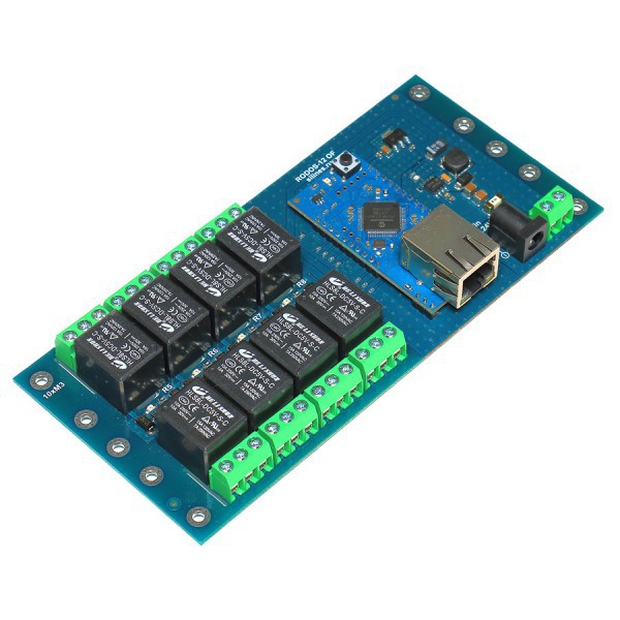 Ethernet реле на DIN рейку RODOS-12 Open Frame