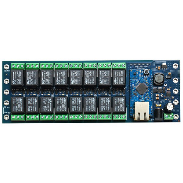 Ethernet реле на DIN рейку RODOS-18 Open Frame