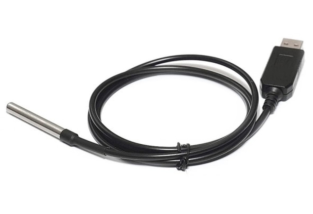 USB термометр с выносным влагозащищенным датчиком RODOS-5B