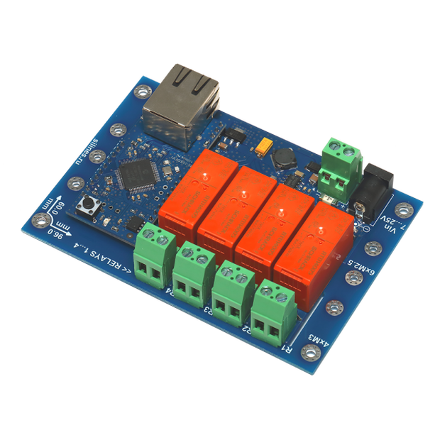 Ethernet реле на DIN рейку RODOS-10 Open Frame