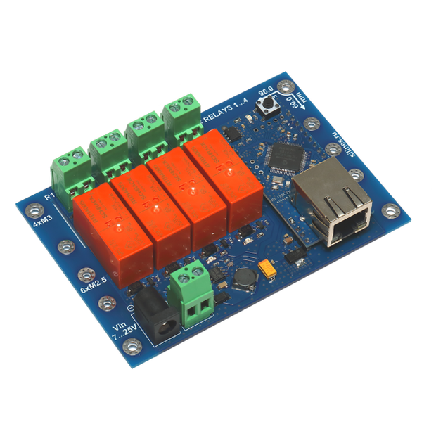Ethernet реле на DIN рейку RODOS-10 Open Frame