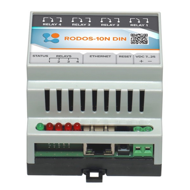 Ethernet реле на DIN рейку RODOS-10N DIN