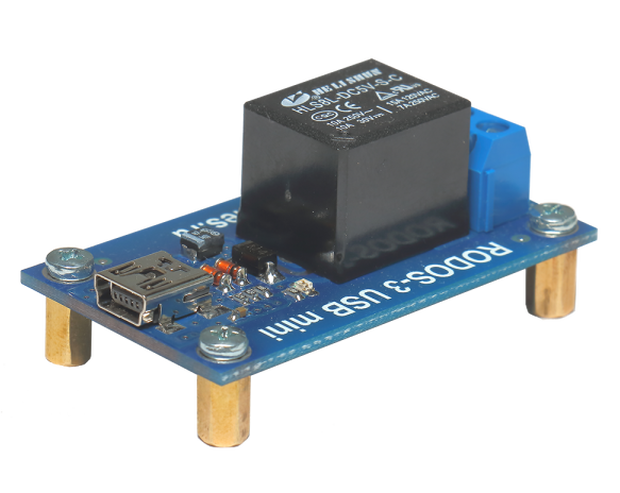 USB реле c разъемом mini-USB RODOS-3 (на 1 канал)