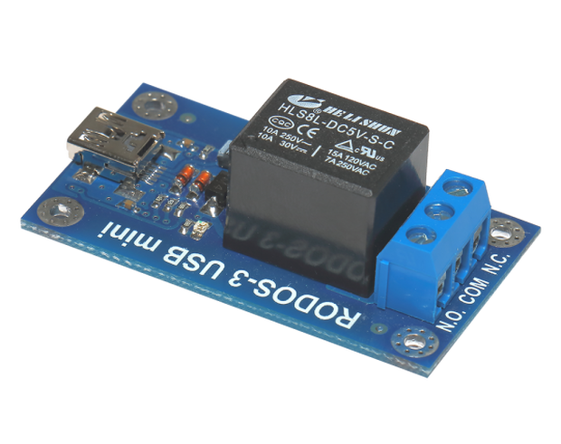 USB реле c разъемом mini-USB RODOS-3 (на 1 канал)
