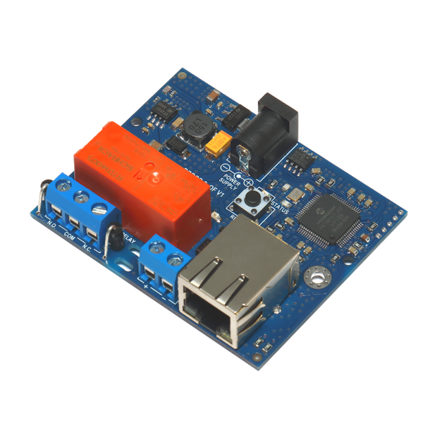 Ethernet реле на DIN рейку RODOS-8 Open Frame
