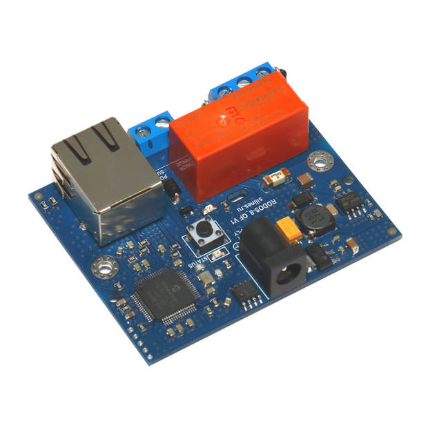 Ethernet реле на DIN рейку RODOS-8 Open Frame